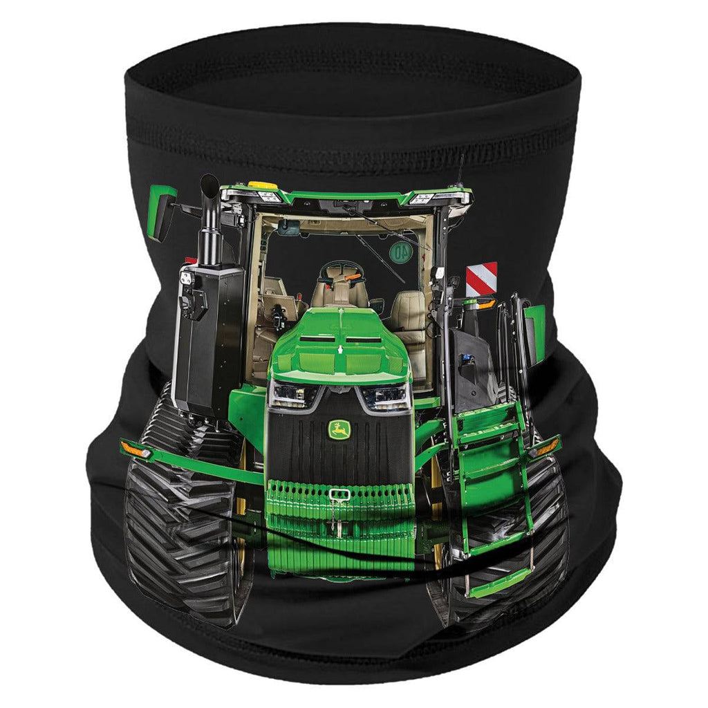 Adult Black Tractor Neck Gaiter - mygreentoy.com