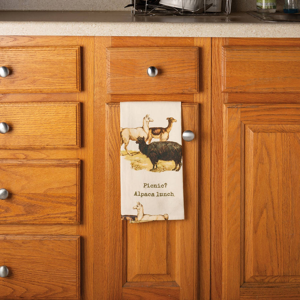Picnic? Alpaca Our Lunch Kitchen Towel - mygreentoy.com