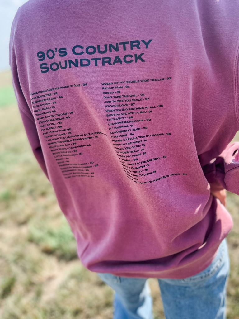 Graphic Western '90s Country Soundtrack' Crewneck - mygreentoy.com