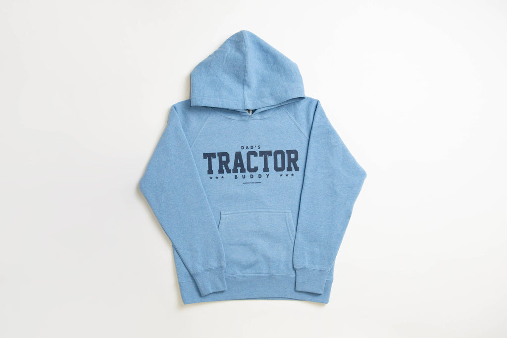 Western 'DAD'S TRACTOR BUDDY' Youth & Toddler Hoodie - mygreentoy.com