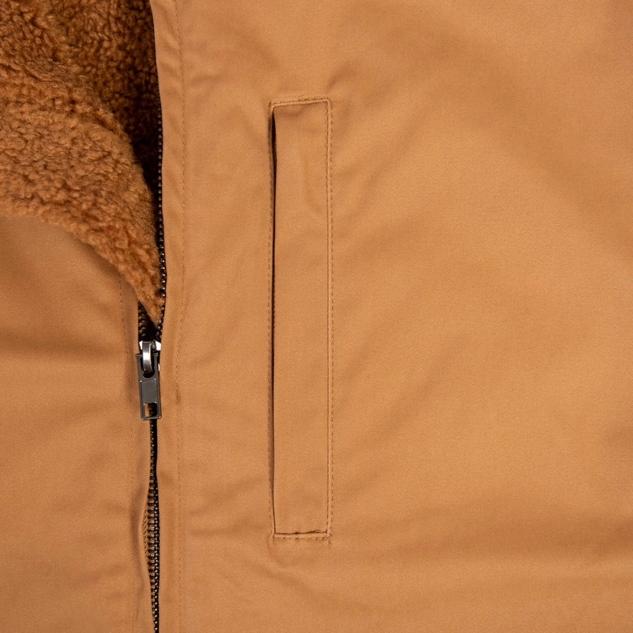 Western Afc Sherpa Lined Brown Vest - Adult - mygreentoy.com
