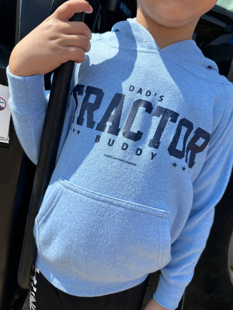 Western 'DAD'S TRACTOR BUDDY' Youth & Toddler Hoodie - mygreentoy.com