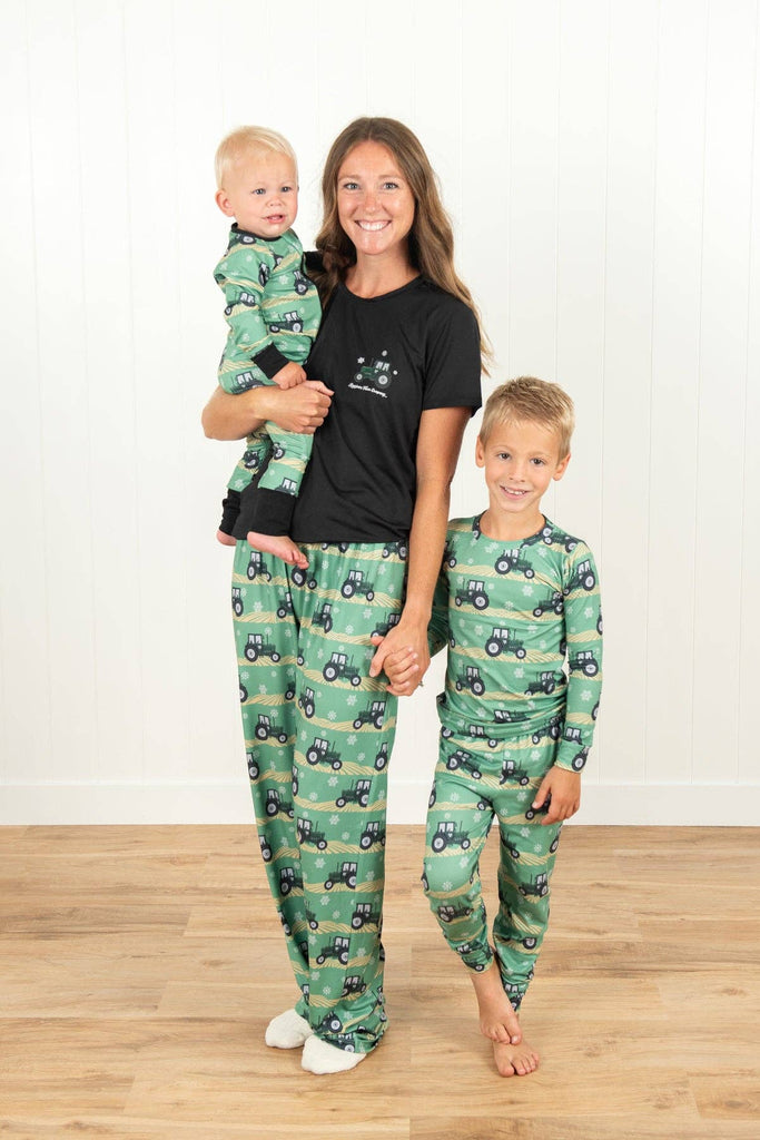 Green Tractor Christmas Adult Pajama Pants *PREORDER* - mygreentoy.com