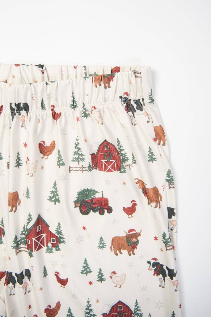 Christmas Barns & Animals Adult Pajama Pants *PREORDER* - mygreentoy.com