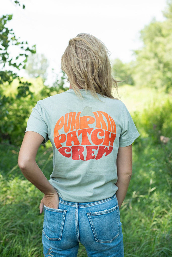 Western Fall 'Pumpkin Patch Crew' Graphic Women's Tee - mygreentoy.com