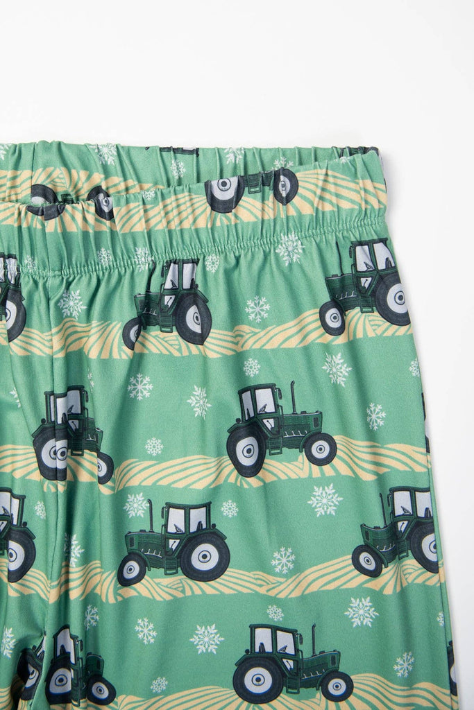 Green Tractor Christmas Adult Pajama Pants *PREORDER* - mygreentoy.com