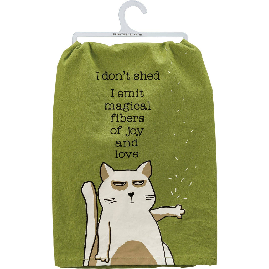 Cat Emit Magical Fibers Kitchen Towel - mygreentoy.com