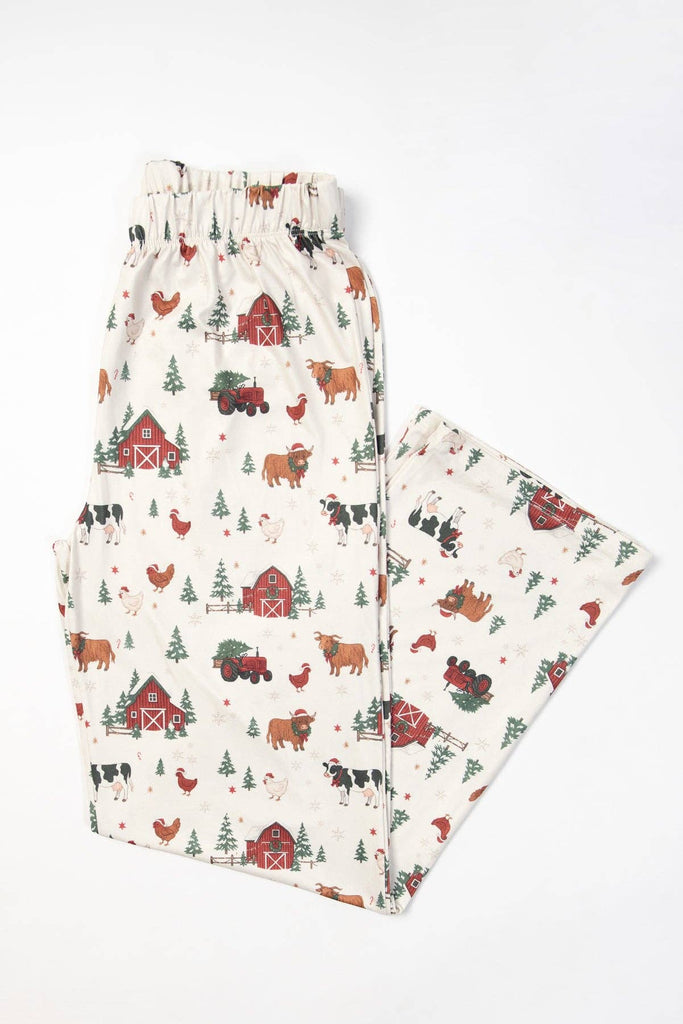 Christmas Barns & Animals Adult Pajama Pants *PREORDER* - mygreentoy.com
