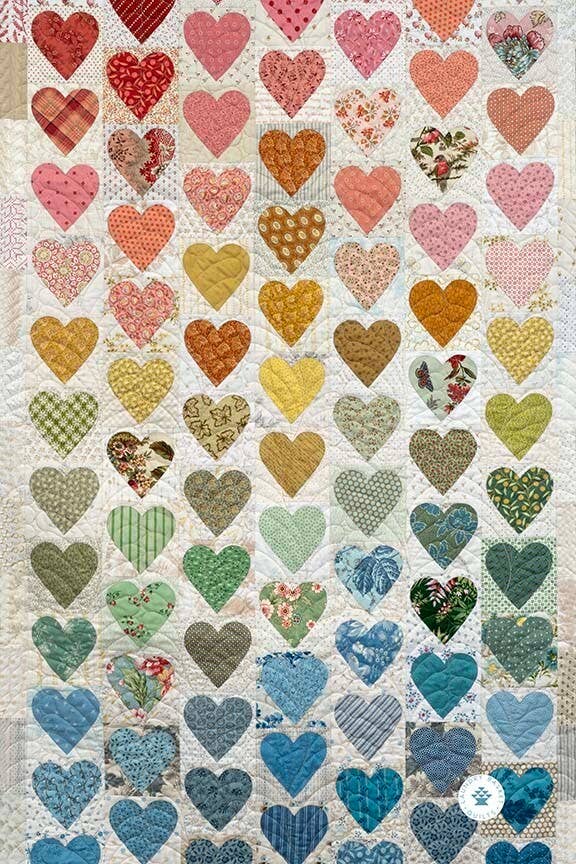 Kitchen Towel - Hearts, Content - mygreentoy.com