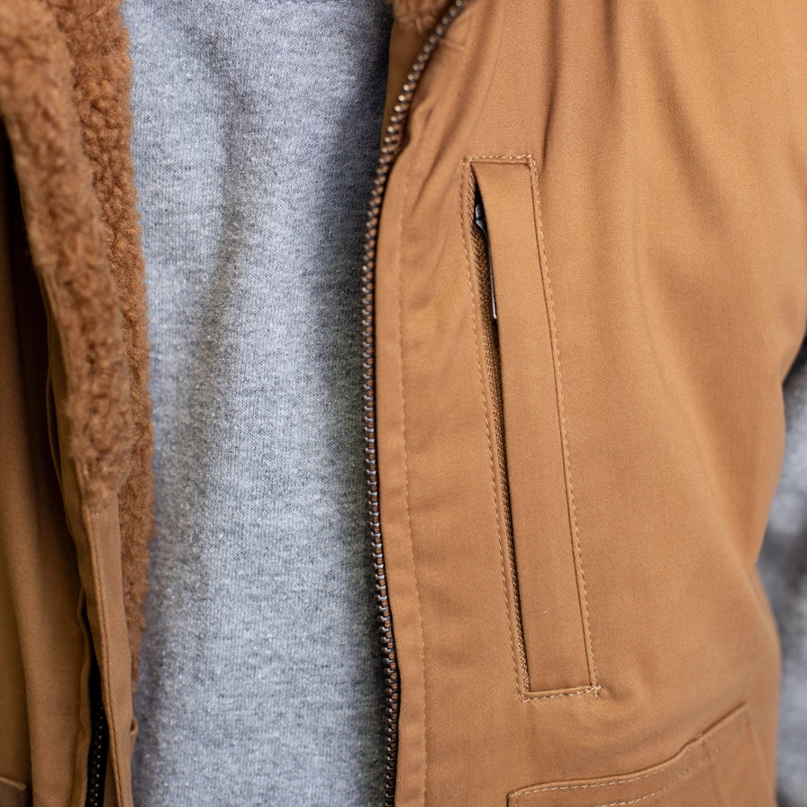 Western Kids Brown Work Sherpa Vest - mygreentoy.com