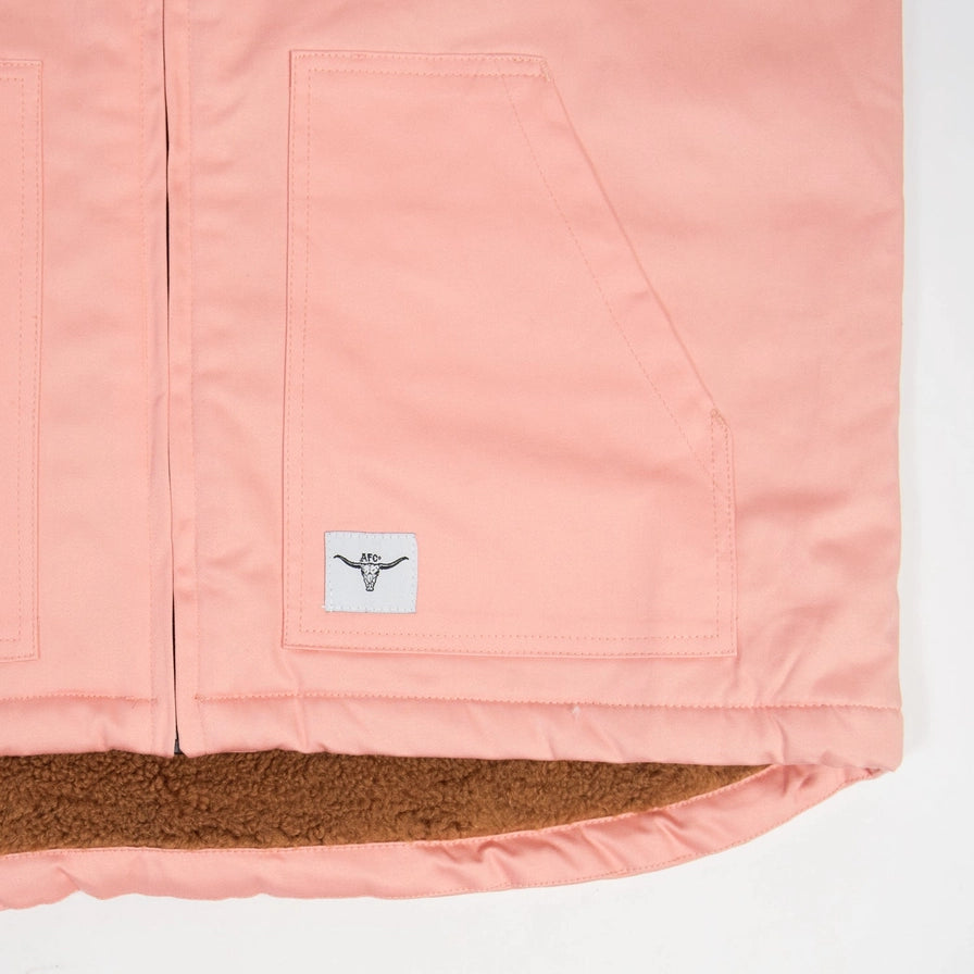 Western Afc Sherpa Lined Pink Vest - Adult - mygreentoy.com
