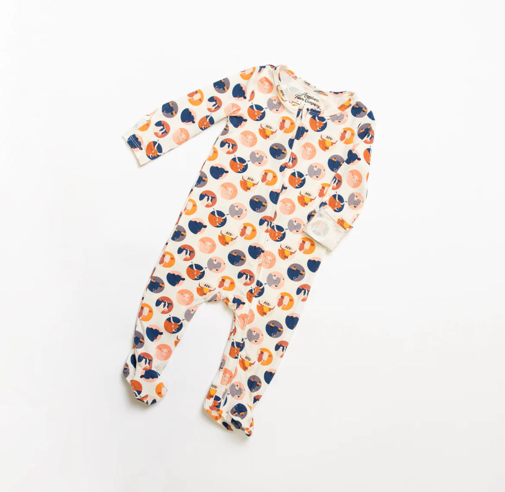Cow Circle Baby Pajamas - mygreentoy.com