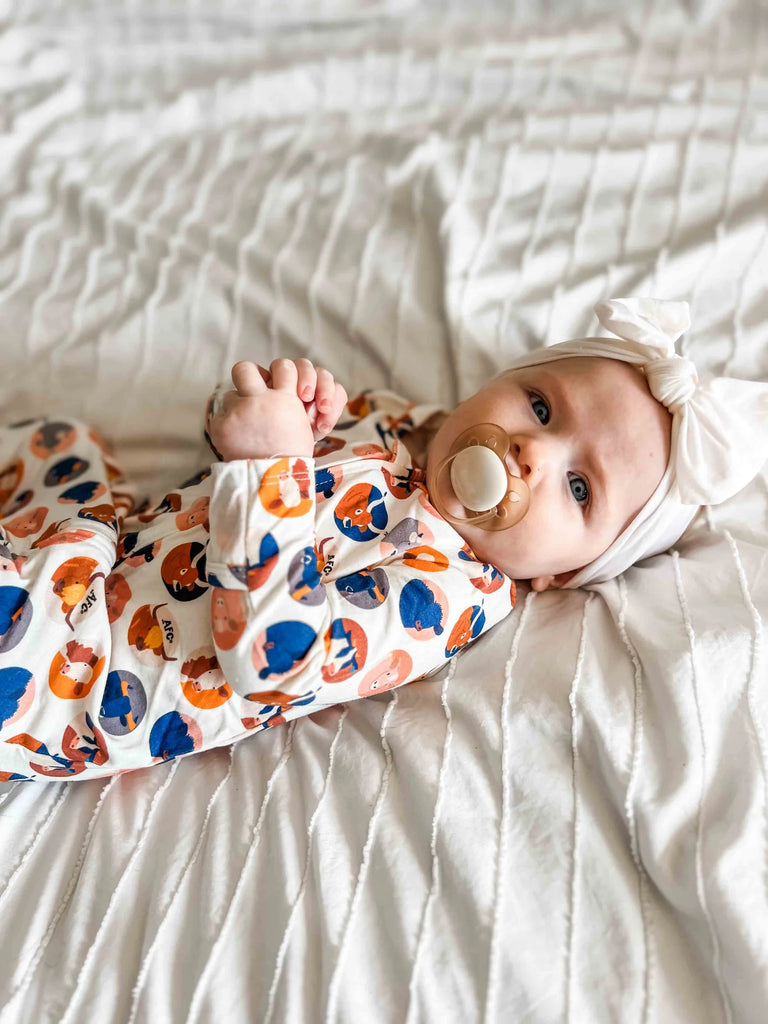 Cow Circle Baby Pajamas - mygreentoy.com