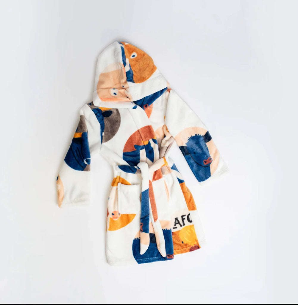 Cow Circle Childrens Robe - mygreentoy.com