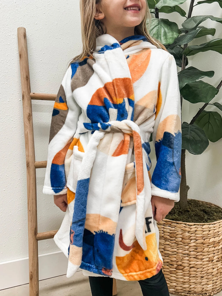 Cow Circle Childrens Robe - mygreentoy.com