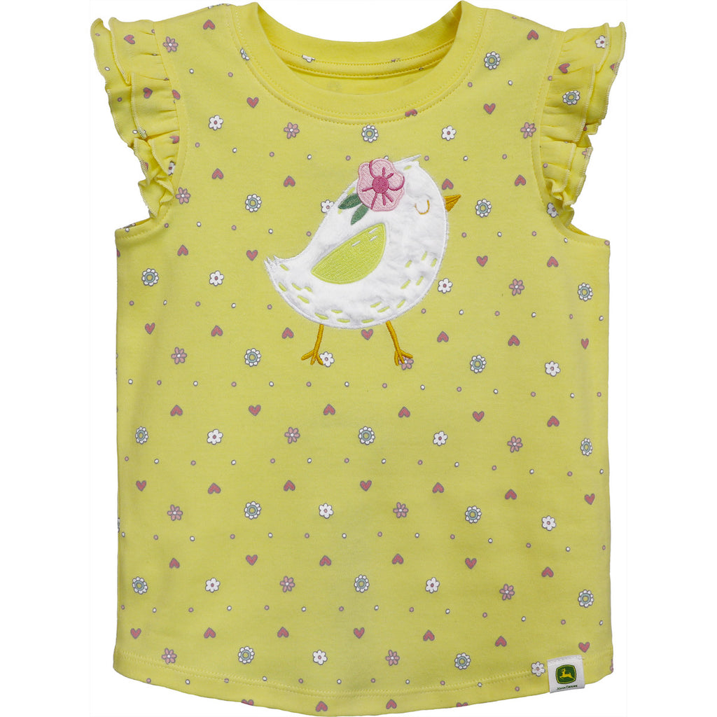 Toddler Girl Tee Little Chick - mygreentoy.com