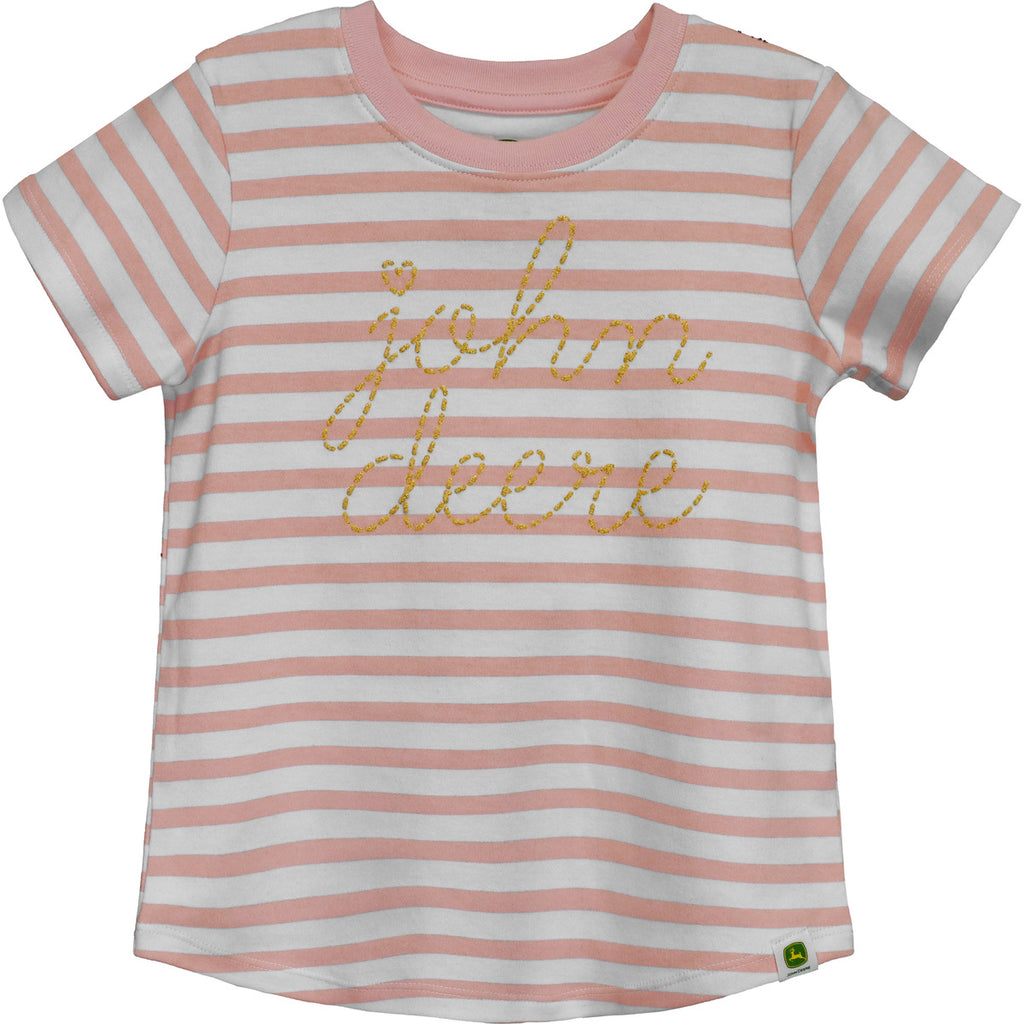 Child Girl JD Stripe Tee - mygreentoy.com