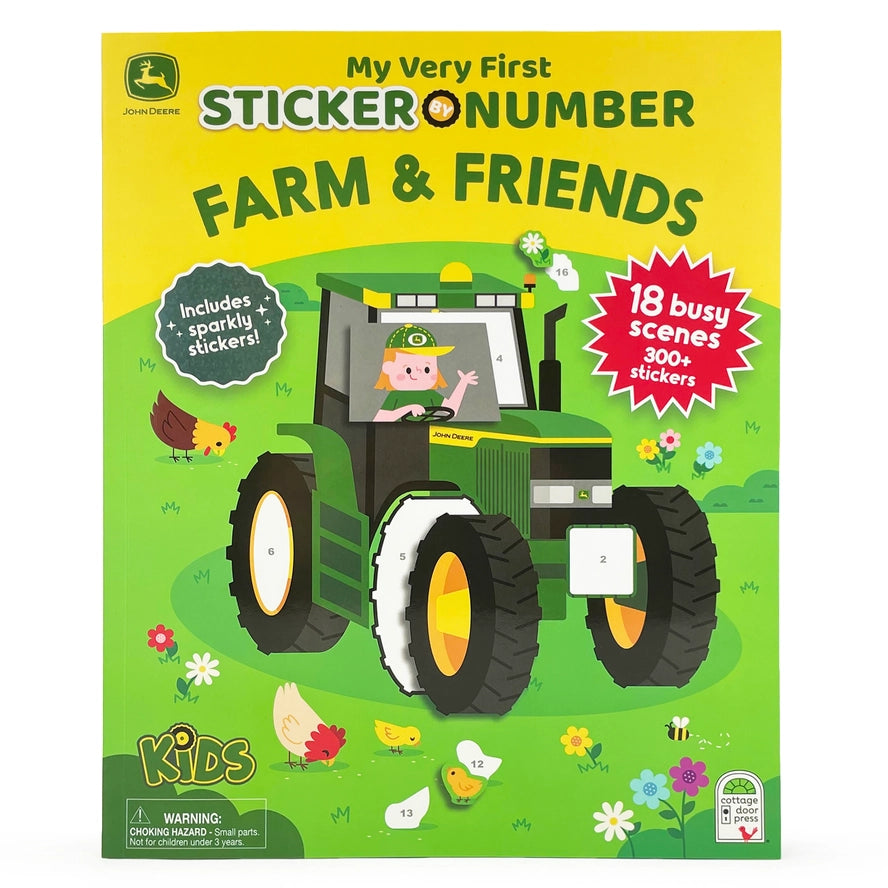 First Sticker By Number John Deere Kids Farm & Friends - mygreentoy.com