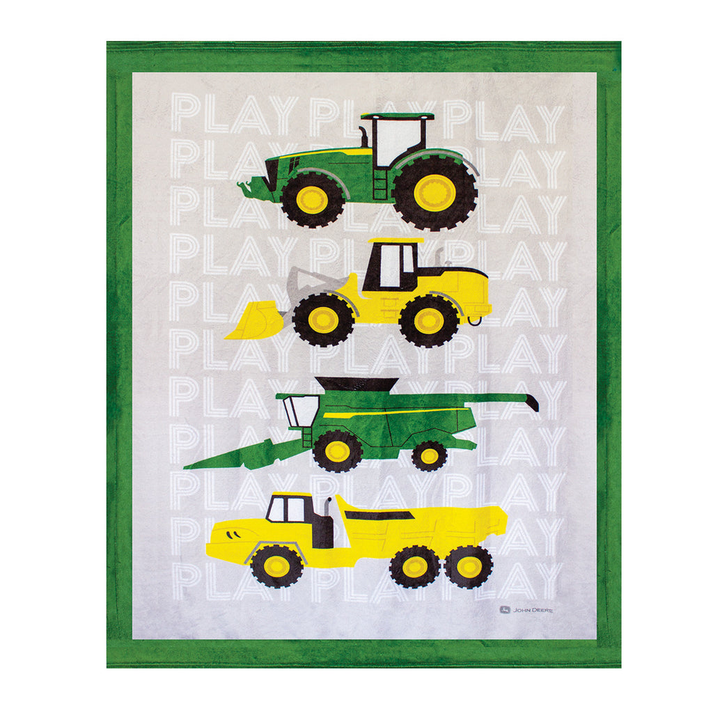 Kids Tractor Throw/Blanket - mygreentoy.com