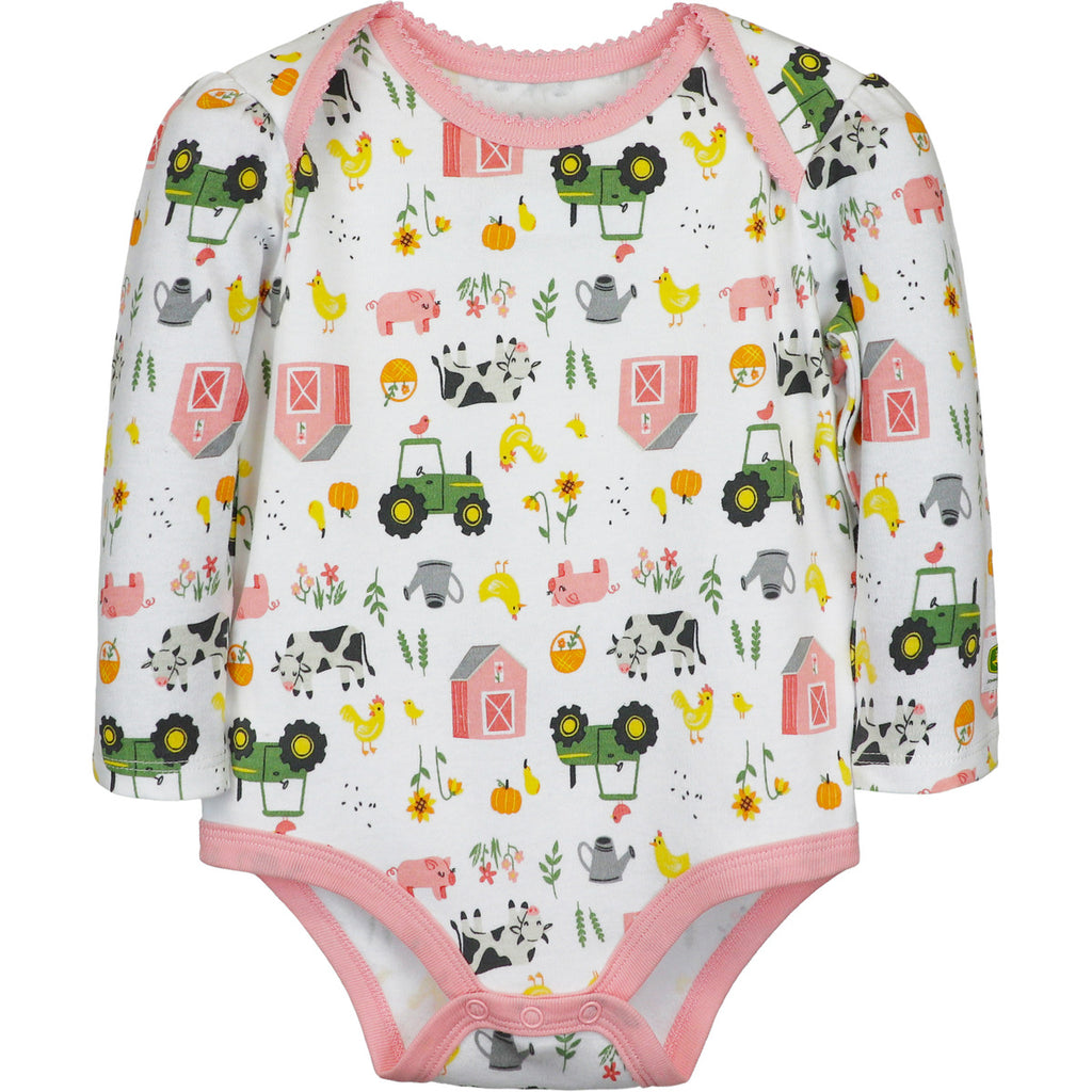 Girl Infant Bodyshirt Farm - mygreentoy.com