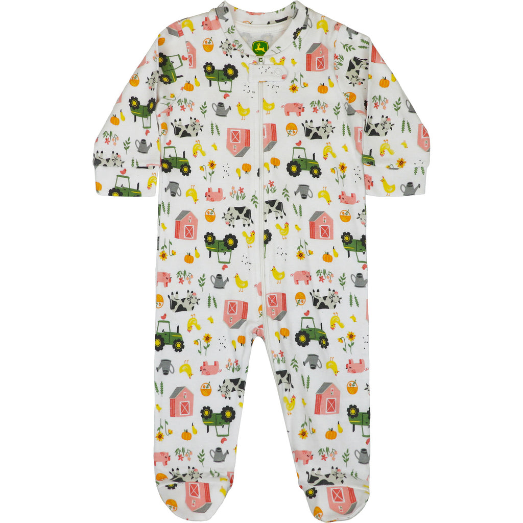 Girl Infant Coverall Farm - mygreentoy.com