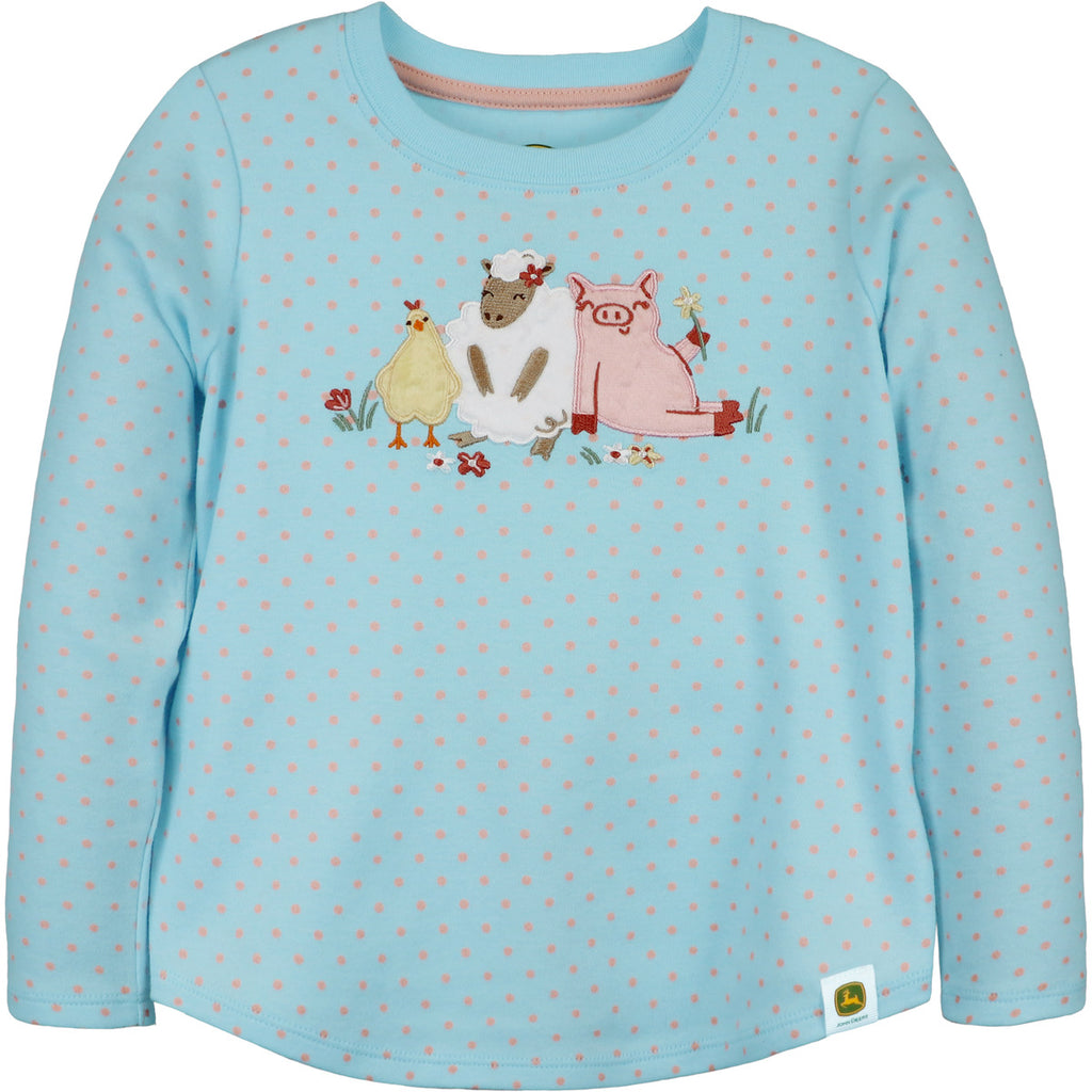 Girl Toddler Tee Farm Friends - mygreentoy.com