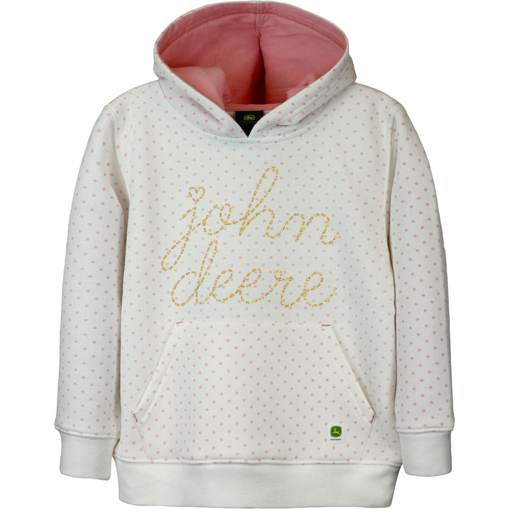 Girl Toddler Fleece Hoodie Script - mygreentoy.com