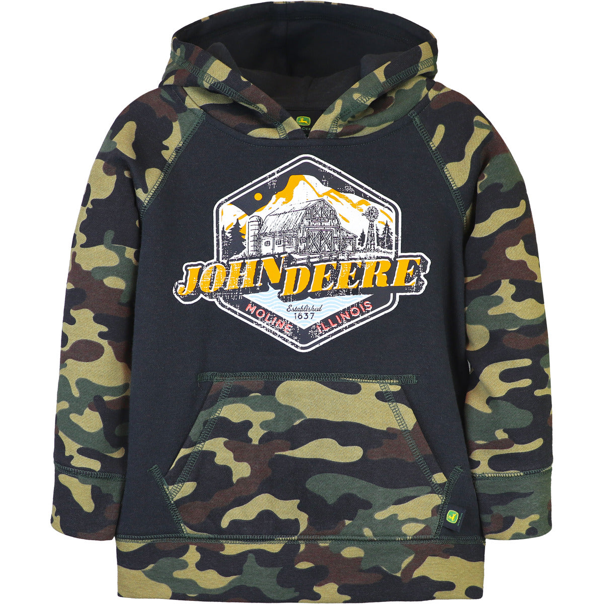 JD Camo Fleece Hoodie mygreentoy