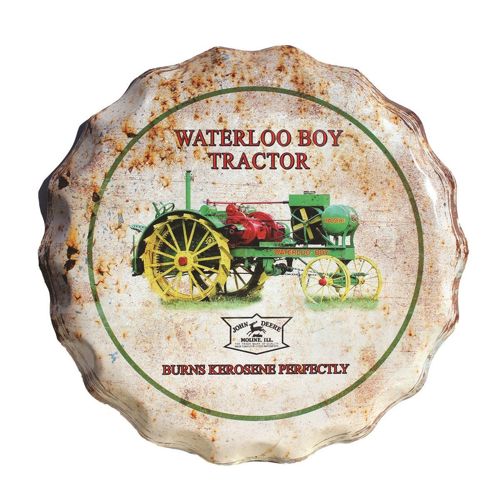 Metal Sign Waterloo Tractor - mygreentoy.com