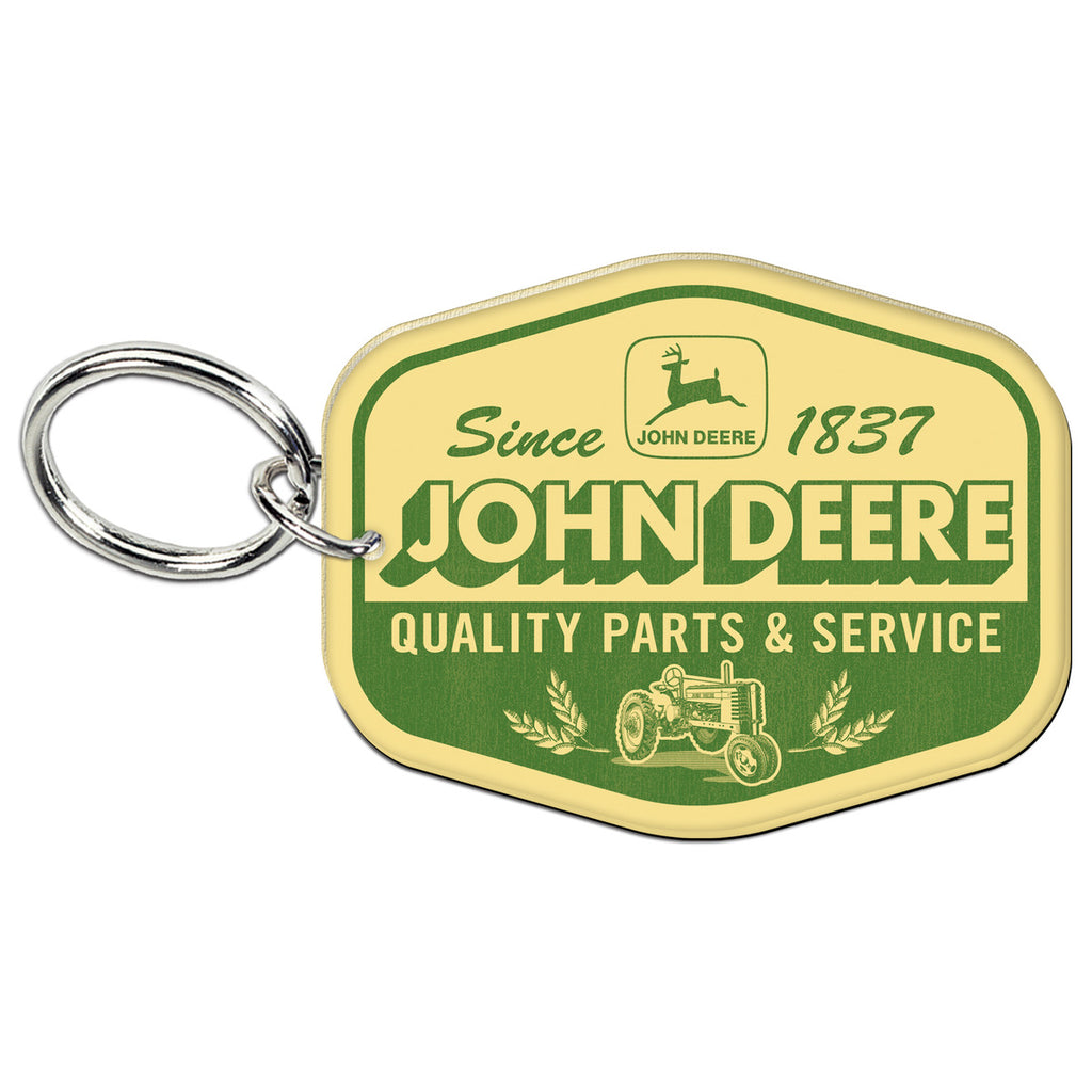 JD Retro Badge Premium Key Ring - mygreentoy.com