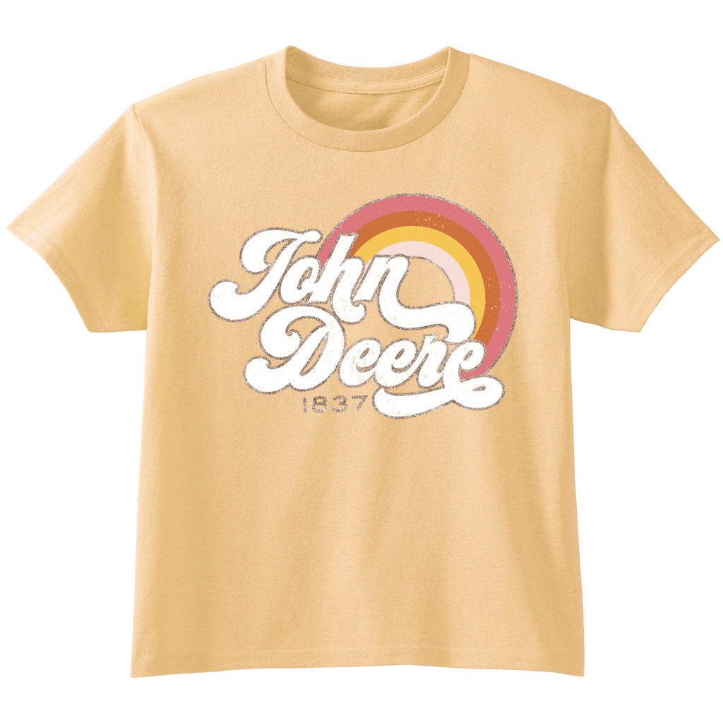 Youth YW 70s Rainbow SS Tee - mygreentoy.com