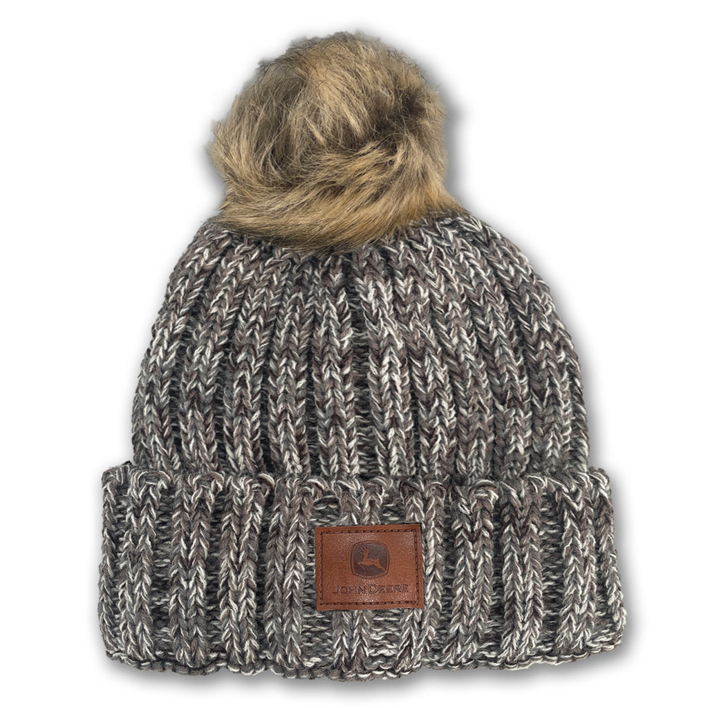 Womens CH Cuffed Knit Patch Beanie - mygreentoy.com