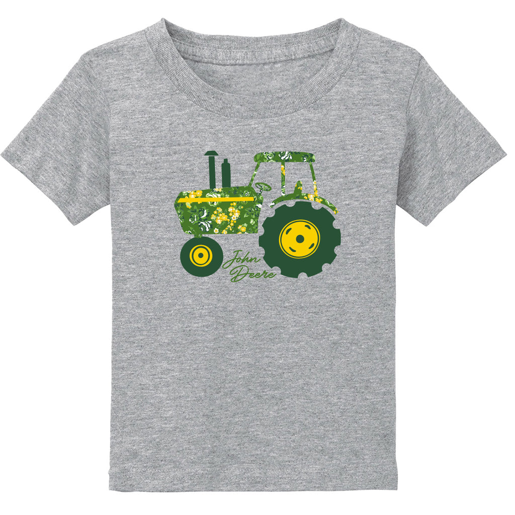 Toddler OX Floral Tractor SS Tee - mygreentoy.com