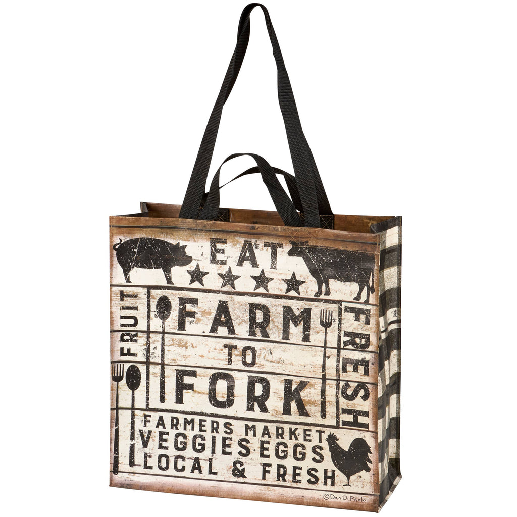 Farm To Fork Market Tote - mygreentoy.com