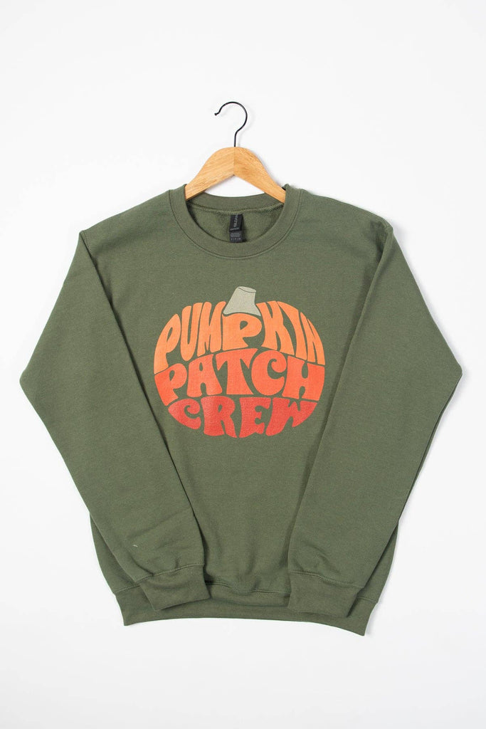 Fall 'Pumpkin Patch Crew' Graphic Women's Crewneck - mygreentoy.com