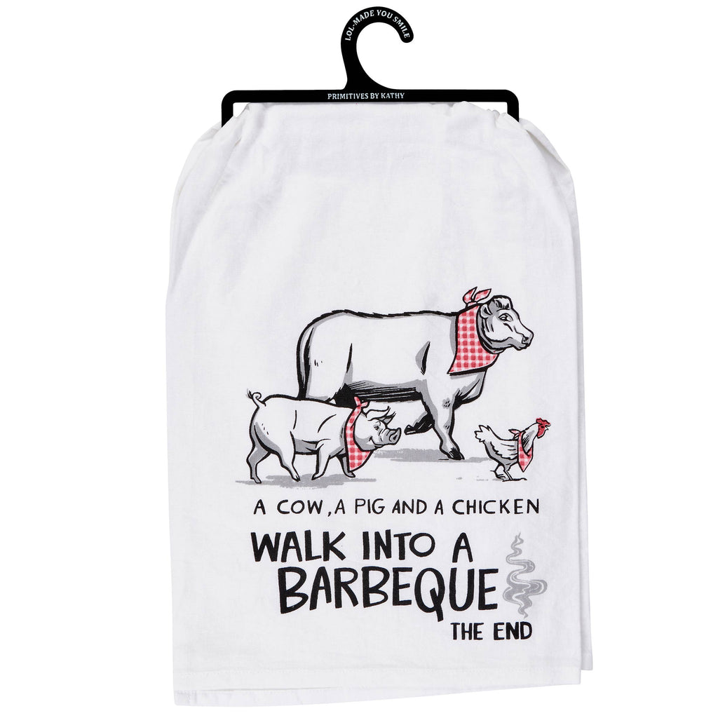 A Barbeque Kitchen Towel - mygreentoy.com
