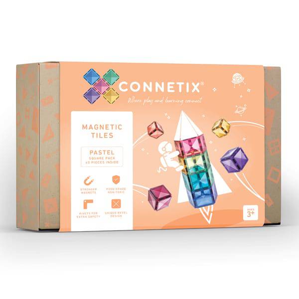 40 Piece Pastel Square Pack - mygreentoy.com