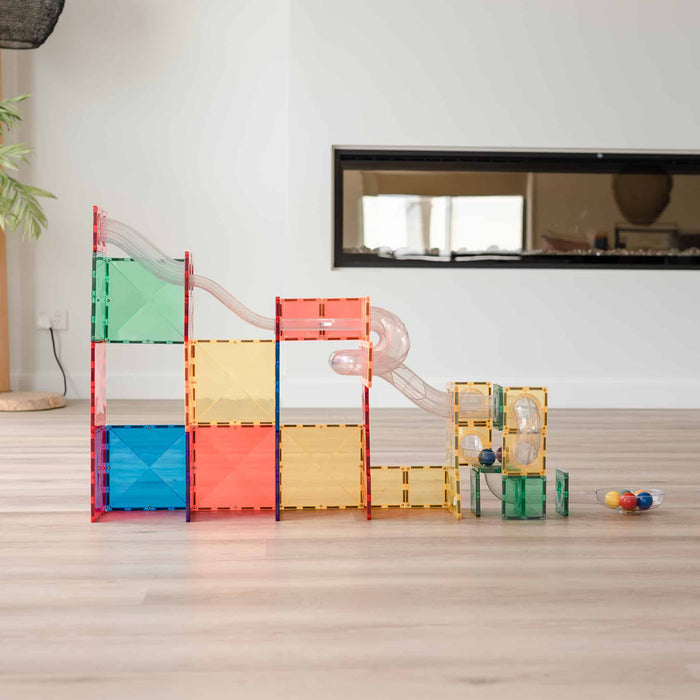 66 Piece Rainbow Ball Run Expansion Pack - mygreentoy.com