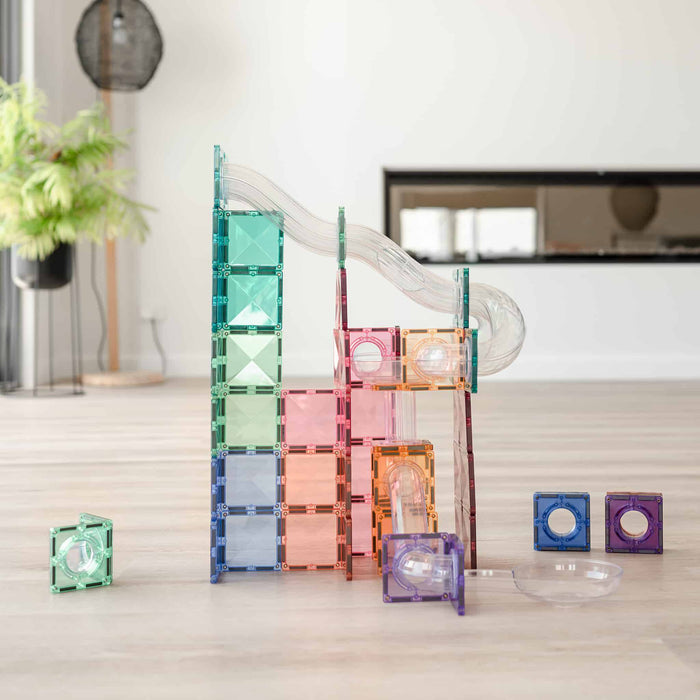 80 Piece Pastel Ball Run Expansion Pack - mygreentoy.com