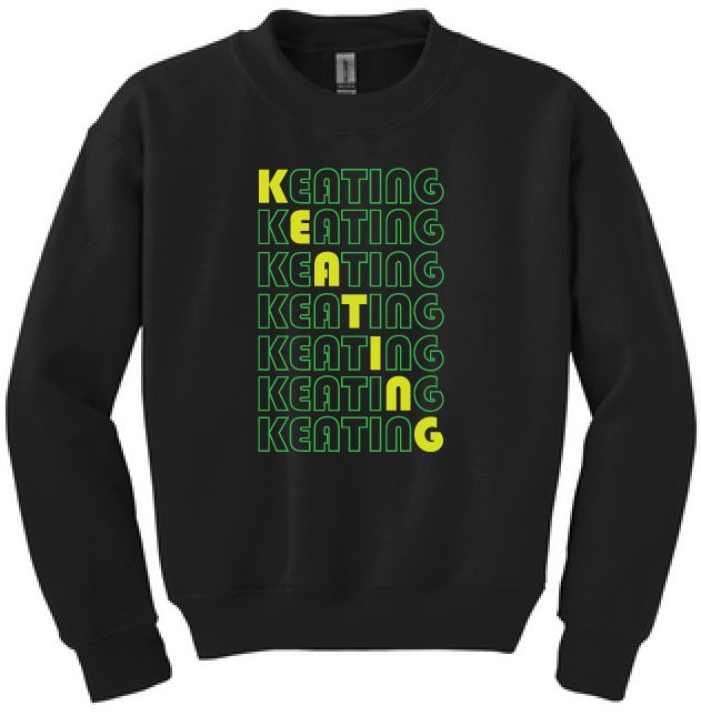 Keating Black Crewneck - mygreentoy.com