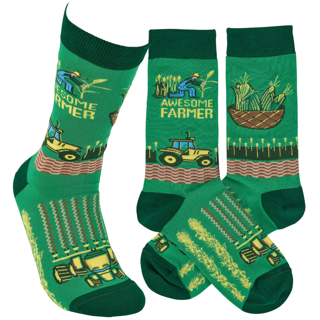 Awesome Farmer Socks - mygreentoy.com