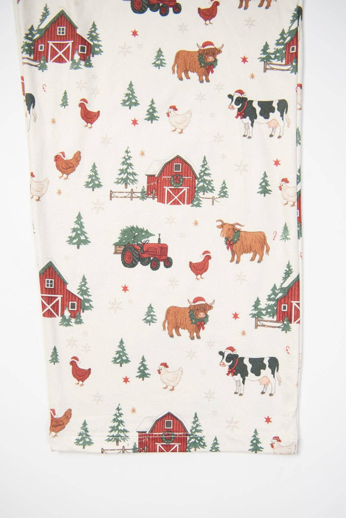 Christmas Barns & Animals Adult Pajama Pants *PREORDER* - mygreentoy.com