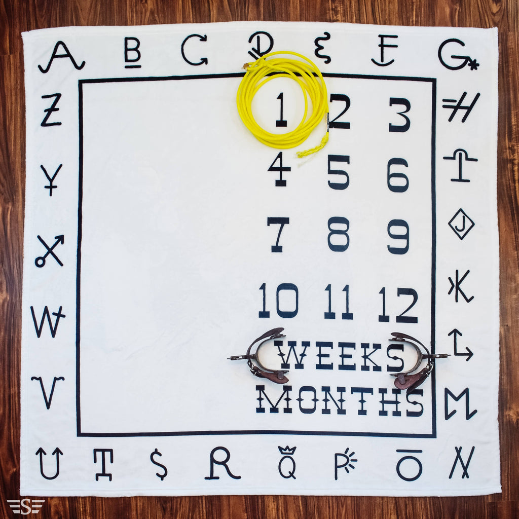 Branded Baby Milestone Blanket - mygreentoy.com