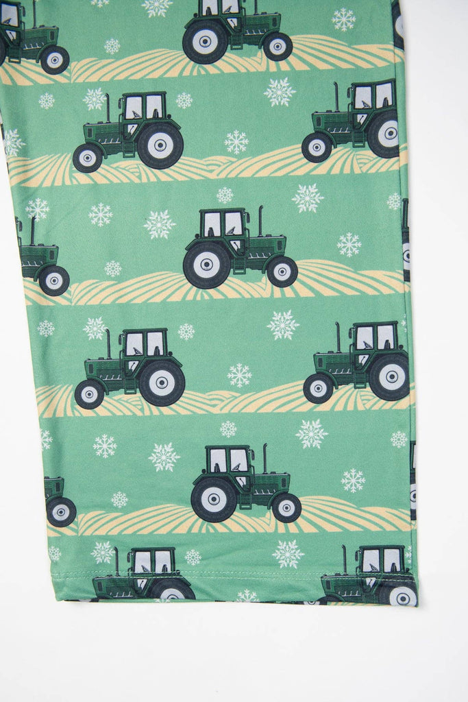 Green Tractor Christmas Adult Pajama Pants *PREORDER* - mygreentoy.com
