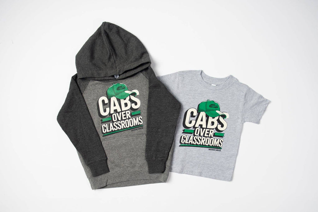 Green 'Cabs over Classrooms' Toddler/Youth Hoodie - mygreentoy.com