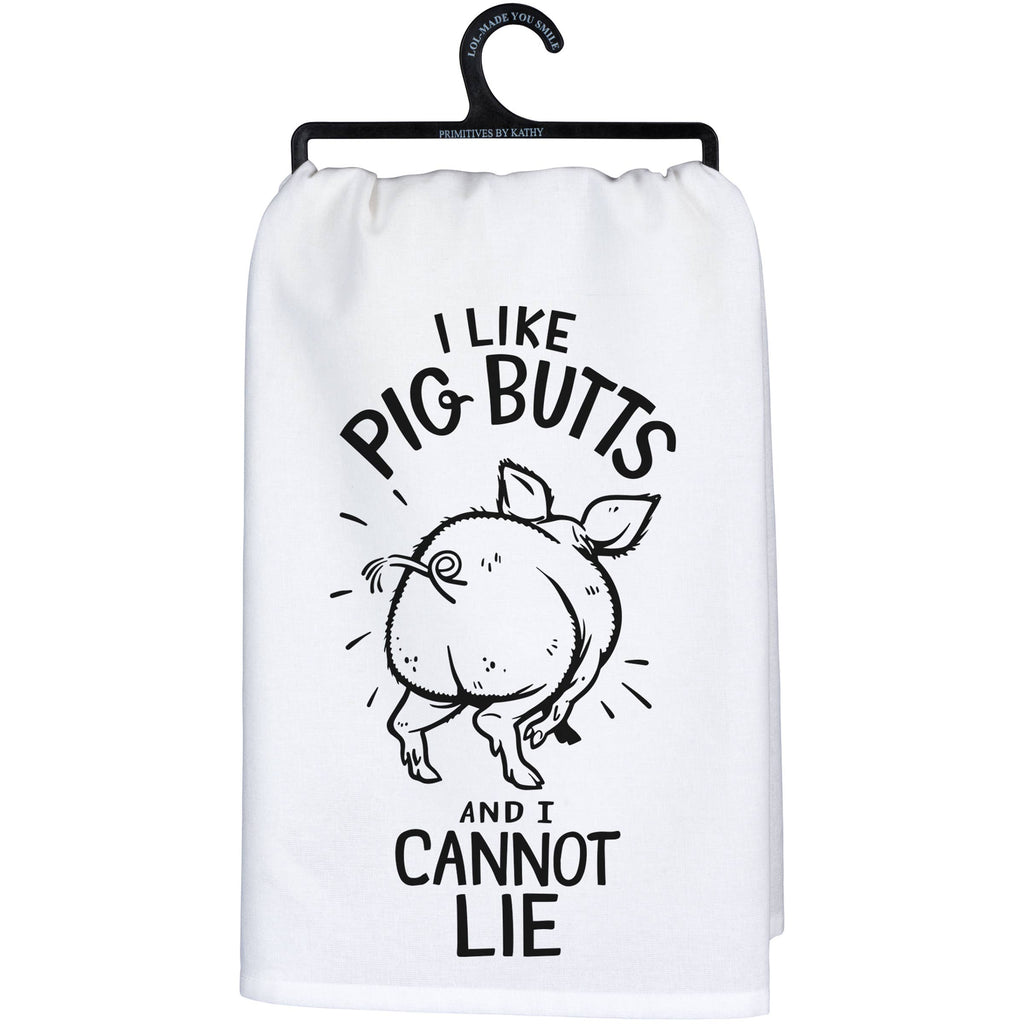 I Like Pig Butts Kitchen Towel - mygreentoy.com