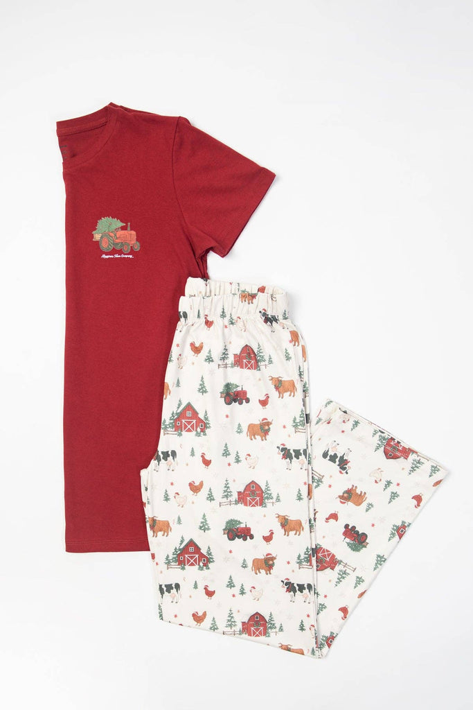Christmas Barns & Animals Adult Pajama Pants *PREORDER* - mygreentoy.com