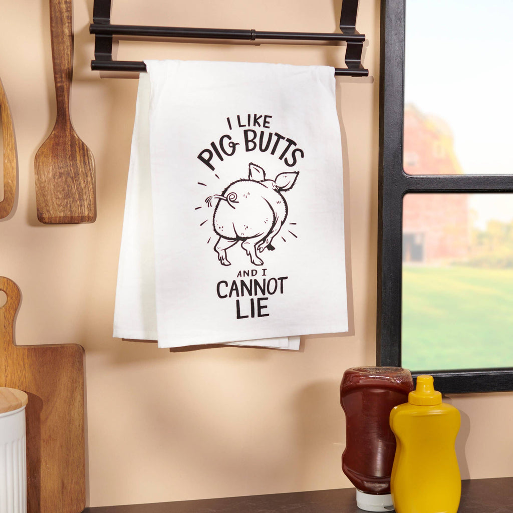 I Like Pig Butts Kitchen Towel - mygreentoy.com