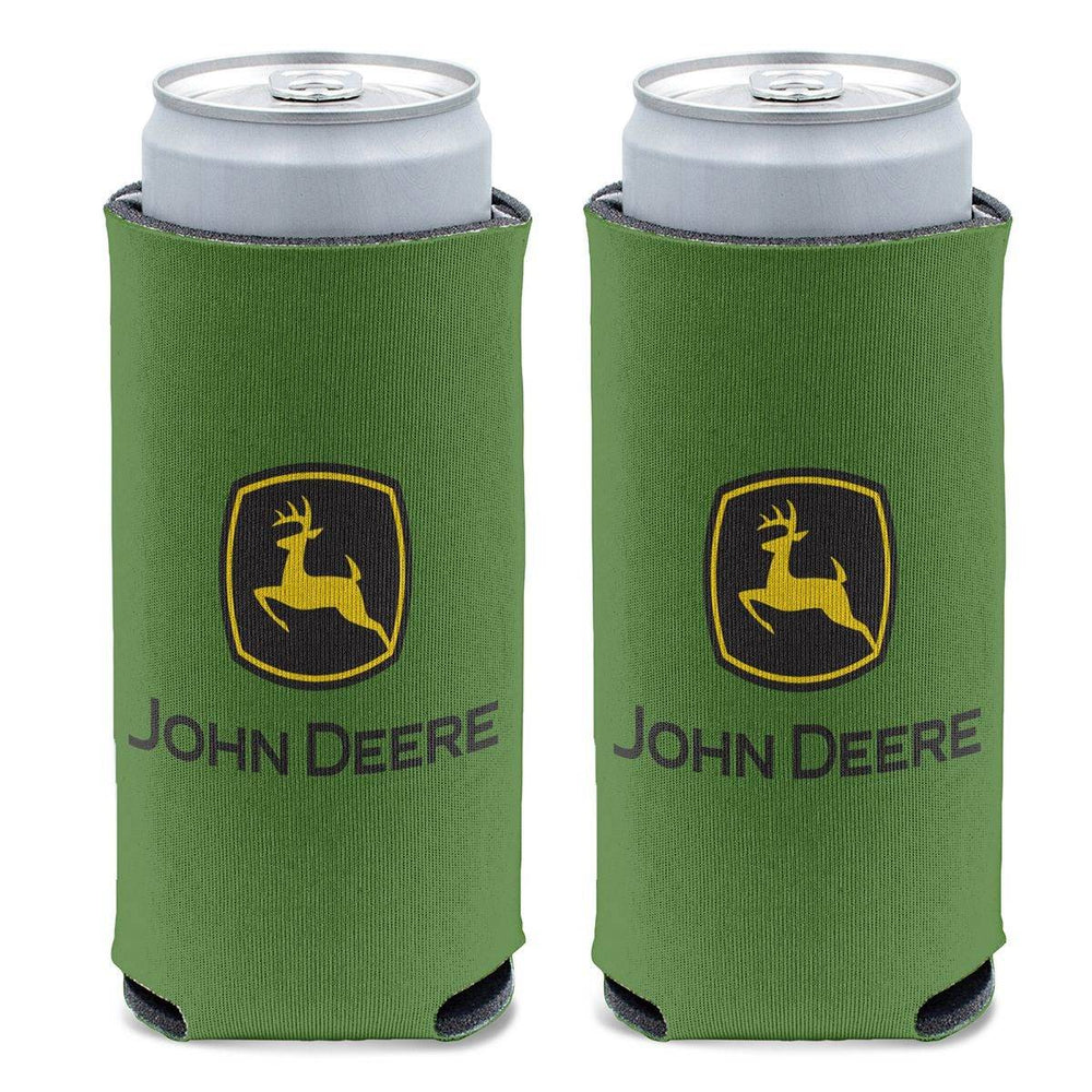Green TM Logo Slim Can Cooler