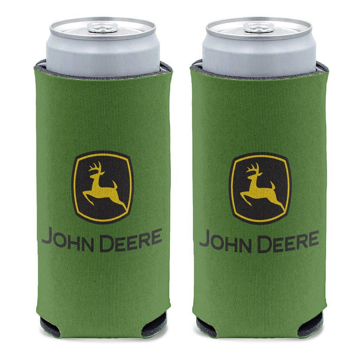 Green TM Logo Slim Can Cooler